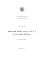 Primjena antibiotika u dječjoj dentalnoj medicini