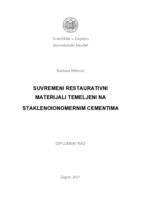 Suvremeni restaurativni materijali temeljeni na staklenim ionomerima