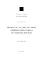 Prevencija i tretman inicijalnih karijesnih lezija tijekom ortodontske terapije