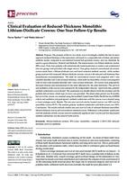 Clinical Evaluation of Reduced-Thickness Monolithic Lithium-Disilicate Crowns: One-Year Follow-Up Results