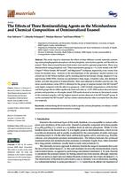 The Effects of Three Remineralizing Agents on the Microhardness and Chemical Composition of Demineralized Enamel