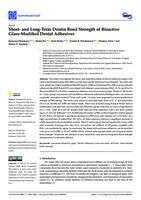 Short- and Long-Term Dentin Bond Strength of Bioactive Glass-Modified Dental Adhesives