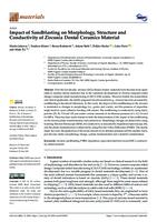 Impact of Sandblasting on Morphology, Structure and Conductivity of Zirconia Dental Ceramics Material