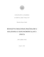 Mukozitis induciran zračenjem u bolesnika s karcinomom glave i vrata