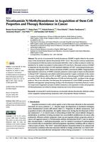 Nicotinamide N-Methyltransferase in Acquisition of Stem Cell Properties and Therapy Resistance in Cancer
