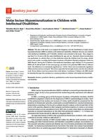 Molar Incisor Hypomineralization in Children with Intellectual Disabilities