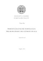 Primjena digitalnih tehnologija prilikom izrade okluzijskih udlaga