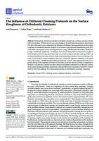The Influence of Different Cleaning Protocols on the Surface Roughness of Orthodontic Retainers