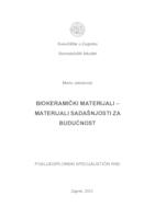 Biokeramički materijali - materijali sadašnjosti za budućnost