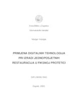 Primjena digitalnih tehnologija pri izradi jednoposjetnih restauracija u fiksnoj protetici