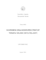 Suvremeni oralnokirurški pristup terapiji velikih cista čeljusti