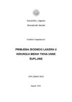 Primjena diodnog lasera u kirurgiji mekih tkiva usne šupljine