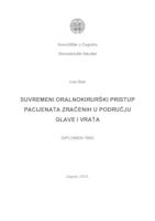 Suvremeni oralnokirurški pristup pacijenata zračenih u području glave i vrata