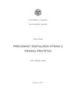 Preciznost digitalnog otiska u fiksnoj protetici