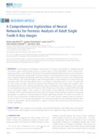 A Comprehensive Exploration of Neural Networks for Forensic Analysis of Adult Single Tooth X-Ray Images