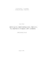 Dentalna identifikacija žrtava na tržnici u Parizu 1897. godine 