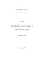 Radiološka dijagnostika u oralnoj kirurgiji