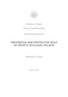 Preventive and Protective Role of Sports Occlusal Splints