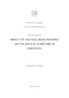 Impact of the face mask wearing on the dry eye symptoms in dentistry