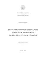 Eksperimentalni i komercijalni kompozitni materijali s remineralizacijskim učinkom