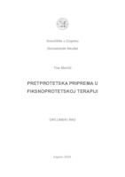 Pretprotetska priprema u fiksnoprotetskoj terapiji