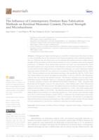 The Influence of Contemporary Denture Base Fabrication Methods on Residual Monomer Content, Flexural Strength and Microhardness