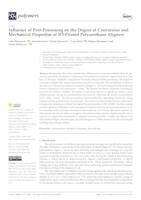 Influence of Post-Processing on the Degree of Conversion and Mechanical Properties of 3D-Printed Polyurethane Aligners