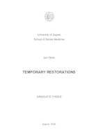 Temporary restorations