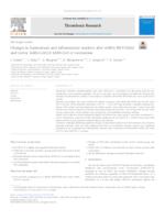 Changes in haemostasis and inflammatory markers after mRNA BNT162b2 and vector Ad26.CoV2.S SARS-CoV-2 vaccination