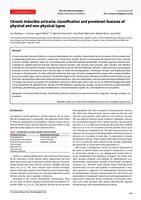 Chronic inducible urticaria: classification and prominent features of physical and non-physical types