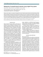 Radiopacity of composite dental materials using a digital X-ray system