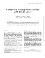 Composite Photopolymerization with Diode Laser