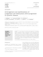 Unrecognized oral manifestations of Langerhans cell histiocytosis which progressed to systemic disease