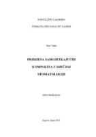 Primjena samojetkajućih kompozita u dječjoj stomatologiji