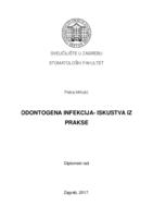 Odontogena infekcija - iskustva iz prakse