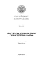 Novi CAD-CAM sustavi za izradu fiksnoprotetskih radova