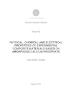 Physical, chemical and electrical properties of experimental composite materials based on amorphous calcium phosphate