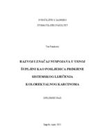 Razvoj i značaj nuspojava  u usnoj šupljini kao posljedica primjene sistemskog liječenja kolorektalnog karcinoma