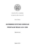 Suvremene estetske korekcije frontalne regije lica i zubi