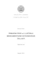 Primjena  PRGF-a u liječenju osteonekroza čeljusti