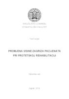 Promjena visine zagriza pacijenata pri protetskoj rehabilitaciji