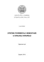 Stečeni poremećaji hemostaze u oralnoj kirurgiji