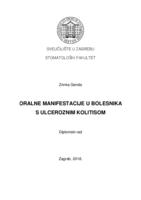 Oralne manifestacije u bolesnika s ulceroznim kolitisom