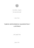 Tumori orofarinksa, dijagnostika i liječenje