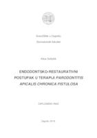 Endodontsko-restaurativni postupak u terapiji parodontitis apicalis chronica fistulosa