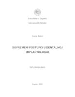 Suvremeni postupci u dentalnoj implantologiji