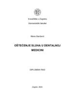 Oštećenje sluha u dentalnoj medicini