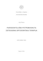 Parodontološki potpomognuta osteogena ortodontska terapija