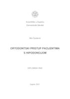 prikaz prve stranice dokumenta Ortodontski pristup pacijentima s hipodoncijom