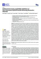 prikaz prve stranice dokumenta Antibacterial Activity and Biofilm Inhibition of New-Generation Hybrid/Fluoride-Releasing Restorative Materials
